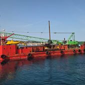 Maltempo, partono i lavori all'approdo di Stromboli. Via alla ricostruzione delle travi del molo di Scari