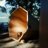 A Monticchio il megafono che ascolta il paesaggio: un'opera in legno per dare voce alla natura A Monticchio il megafono che ascolta il paesaggio: un'opera in legno per dare voce alla natura