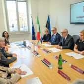Il presidente estone Karis in visita a UnitelmaSapienza