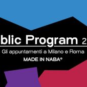 NABA Public Program 2026: cultura e creatività a Milano e Roma