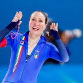 Lollobrigida oro e record olimpico nei 3000 metri del pattinaggio di velocità