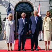 Re Carlo e Camilla ricevuti alla Casa Bianca da Trump e Melania Re Carlo e Camilla ricevuti alla Casa Bianca da Trump e Melania