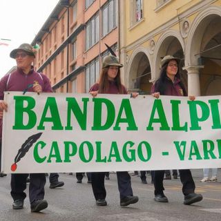 La Banda di Capolago accoglie la Fiamma Olimpica a Varese
