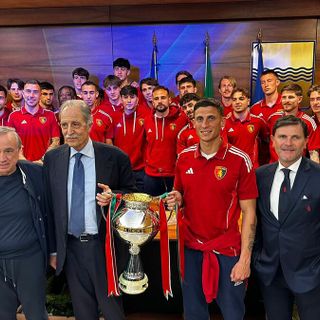 Il Potenza Calcio ricevuto da Bardi dopo la storica Coppa Italia: "Un collante per l'intera Basilicata"