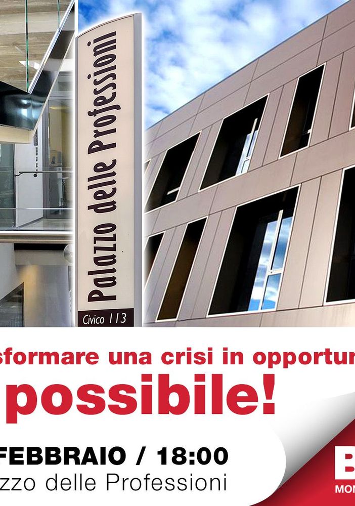 Crisi d’Impresa: Opportunità e Storie di Successo - Un Evento Imperdibile a Bassano del Grappa