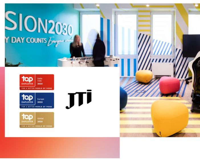 JTI Italia è Top Employer per il quindicesimo anno consecutivo