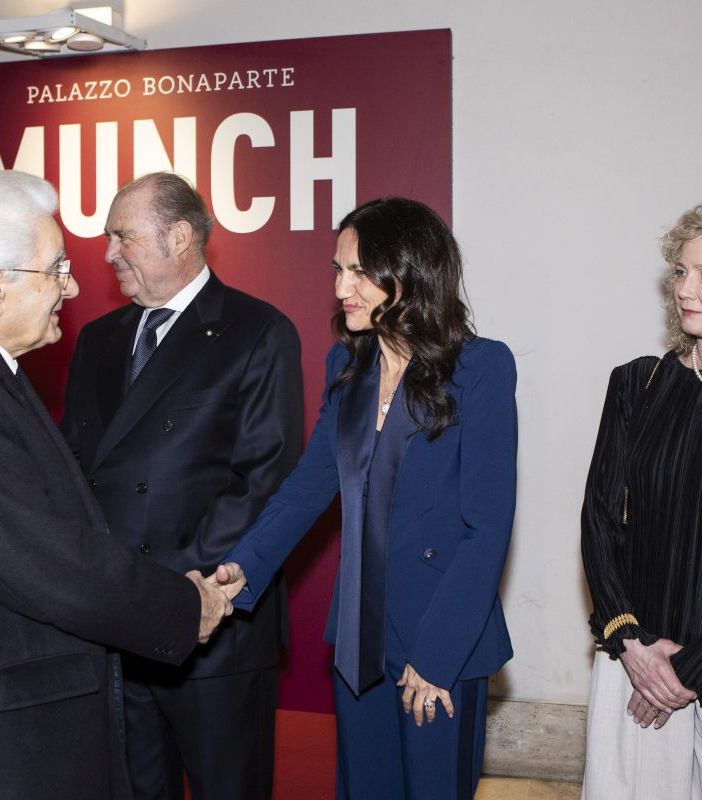Munch a Roma, a inaugurare la mostra Mattarella e Regina di Norvegia