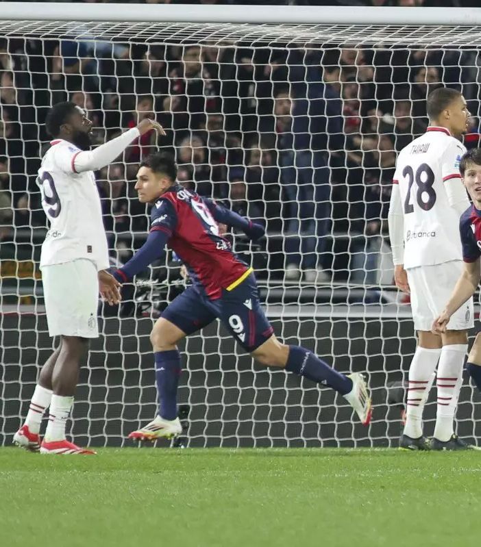 Leao illude il Milan, il Bologna la ribalta e vince 2-1
