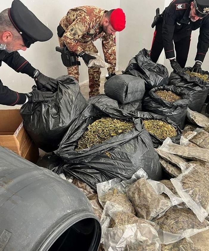 Più di 30 kg di marijuana nascosti in casa nella Locride, un arresto