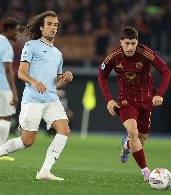 Lazio-Roma 1-1, Soulè risponde a Romagnoli