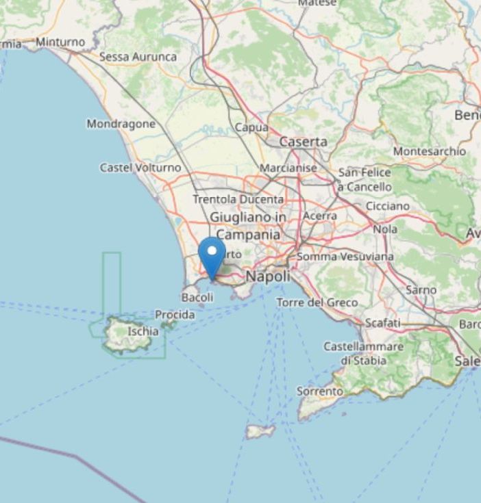 Terremoti, scossa di magnitudo 4.4 nella zona dei Campi Flegrei