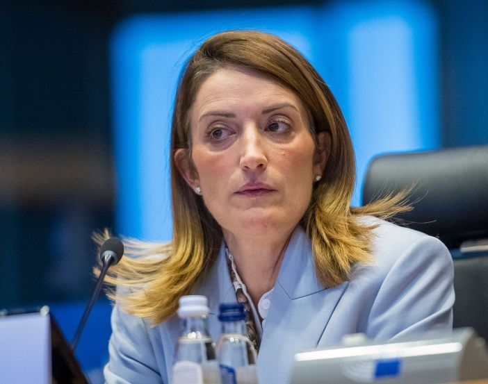 Metsola “La situazione a Gaza è tragica e catastrofica”