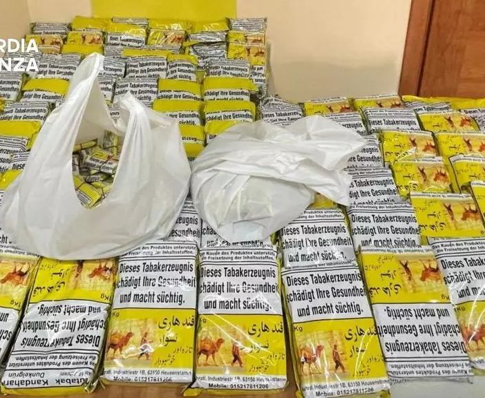Contrabbando di tabacchi, sequestro da 20 Kg a Caltanissetta