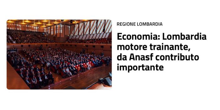 Fontana “Lombardia motore trainante dell’economia, da Anasf contributo importante” Fontana “Lombardia motore trainante dell’economia, da Anasf contributo importante”