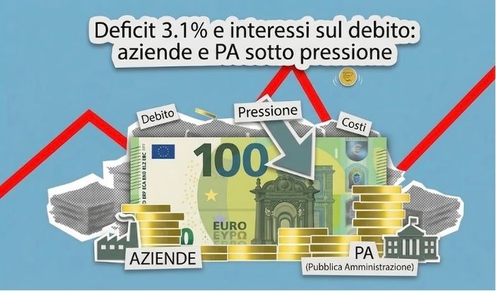 Deficit 3.1% e interessi sul debito: aziende e PA sotto pressione Deficit 3.1% e interessi sul debito: aziende e PA sotto pressione
