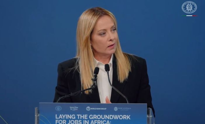 Meloni “Roma diventi hub europeo per investimenti in Africa” Meloni “Roma diventi hub europeo per investimenti in Africa”