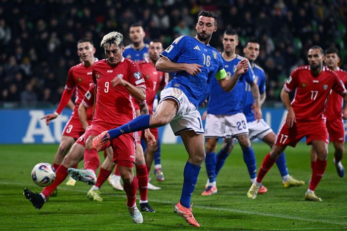 L’Italia vince in Moldova 2-0, decidono nel finale Mancini ed Esposito L’Italia vince in Moldova 2-0, decidono nel finale Mancini ed Esposito