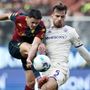 Genoa-Fiorentina 2-2, pari all’esordio per De Rossi e Vanoli