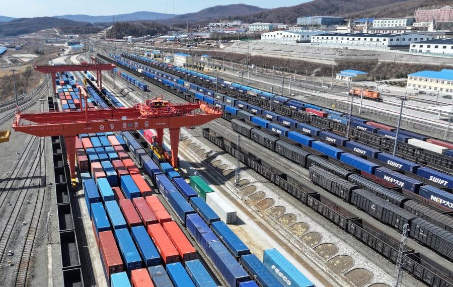 Traffico dei treni merci Cina-Europa in forte crescita nel primo trimestre Traffico dei treni merci Cina-Europa in forte crescita nel primo trimestre