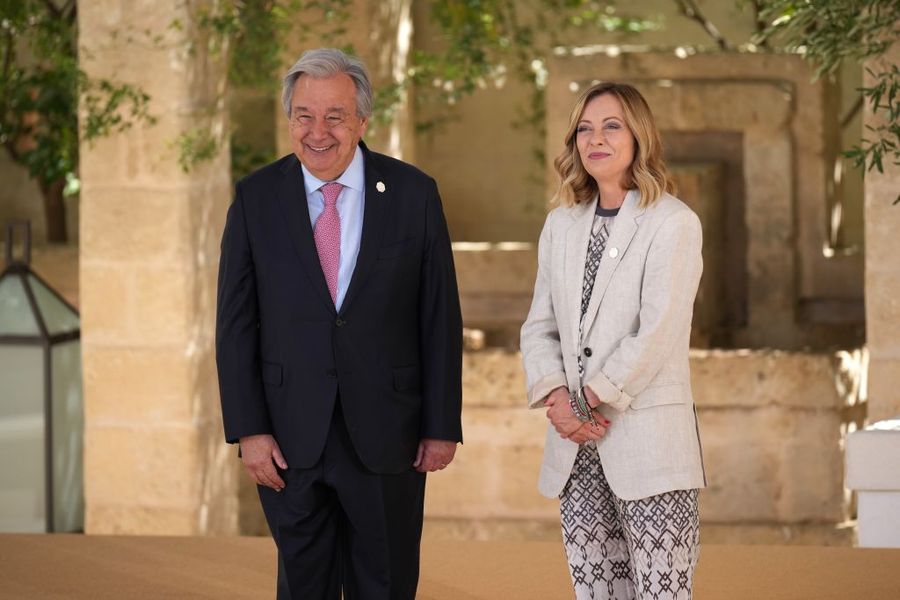 Meloni vede Guterres in Canada, al lavoro per cessate il fuoco a Gaza