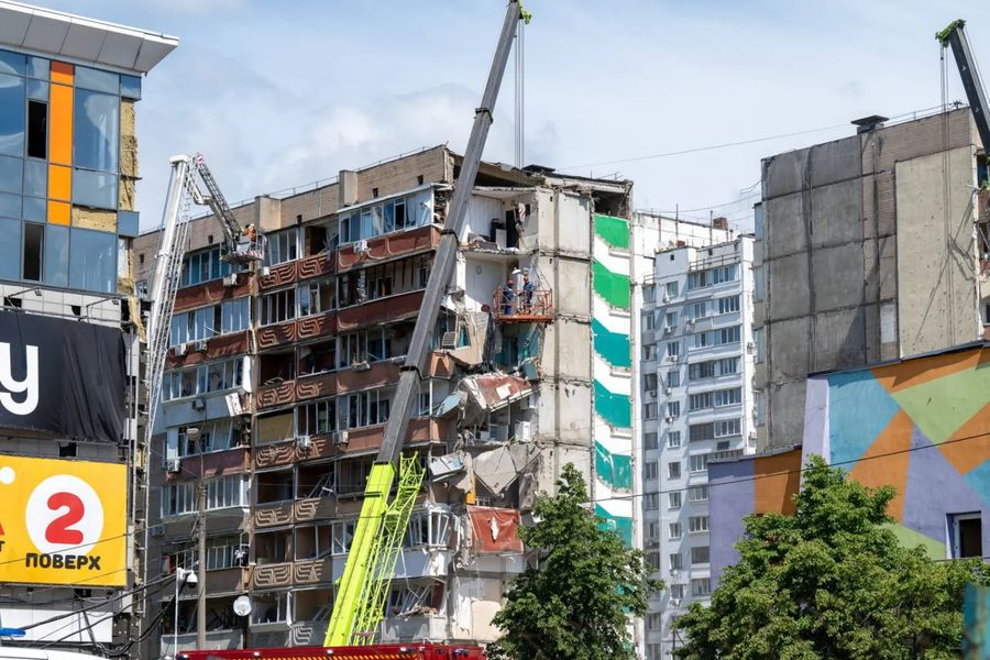 Drone russo colpisce edificio in Romania, 2 feriti Drone russo colpisce edificio in Romania, 2 feriti
