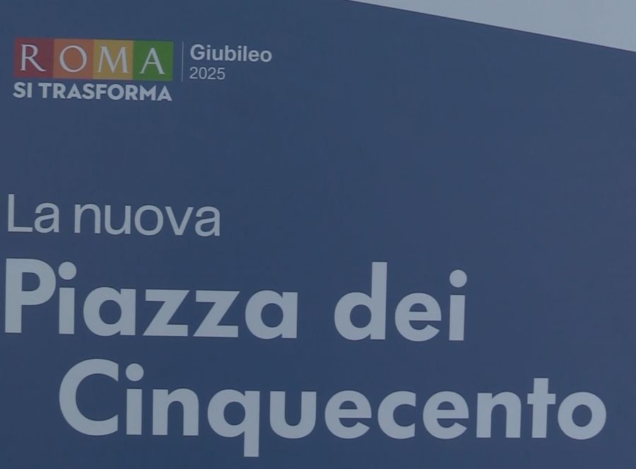 Giubileo, riapre Piazza dei Cinquecento a Roma
