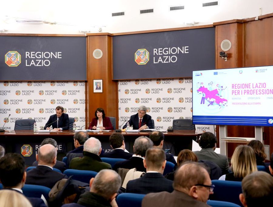 Dalla Regione Lazio nuove misure per i professionisti