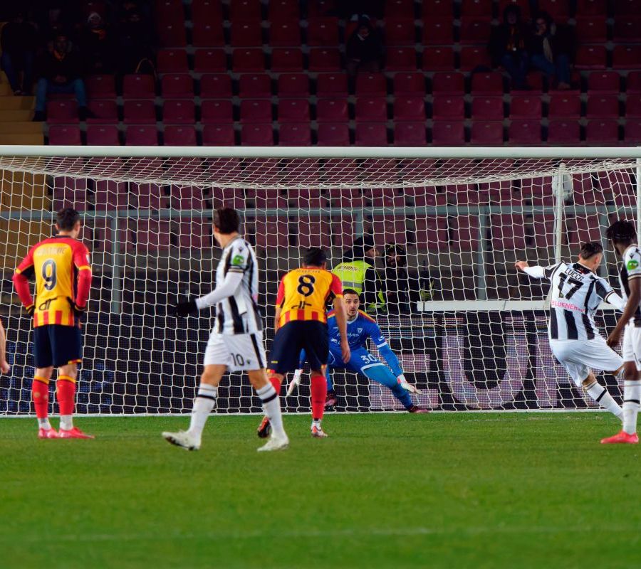 L’Udinese passa a Lecce 1-0, Lucca croce e delizia