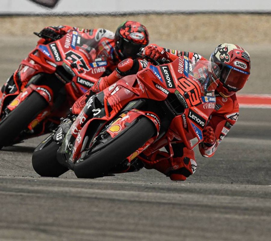 Marc Marquez vince anche la Sprint di Austin, Bagnaia terzo