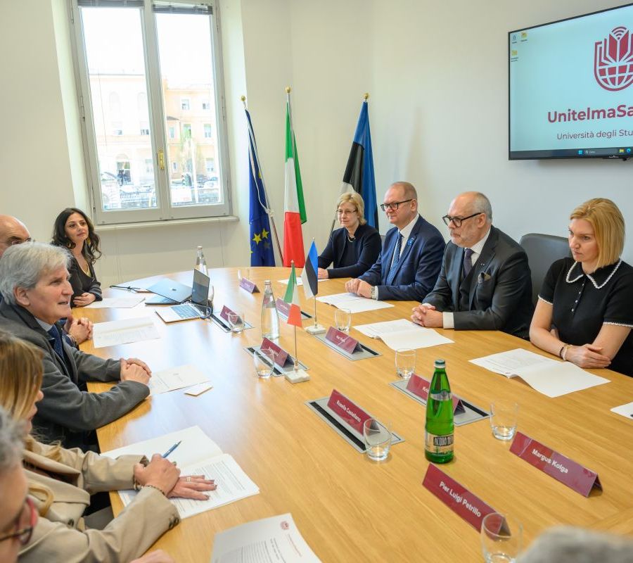 Il presidente estone Karis in visita a UnitelmaSapienza