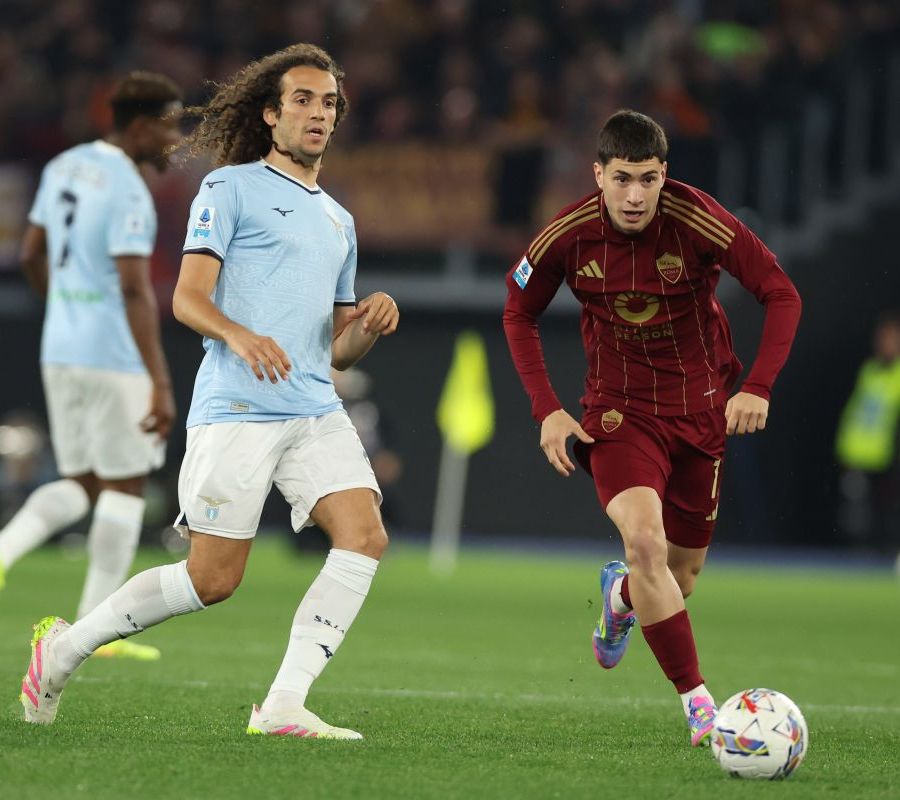 Lazio-Roma 1-1, Soulè risponde a Romagnoli