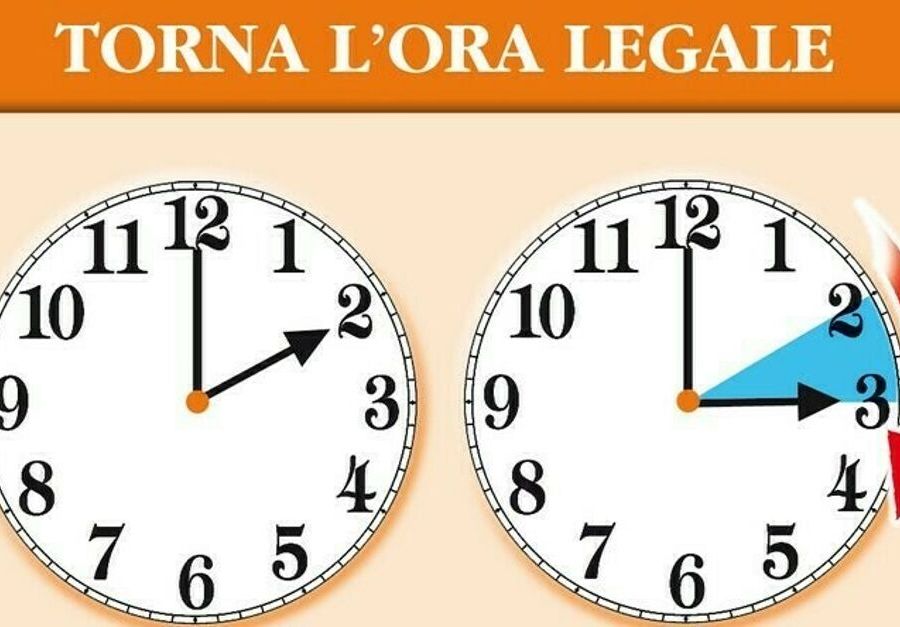 Stanotte lancette avanti di un'ora