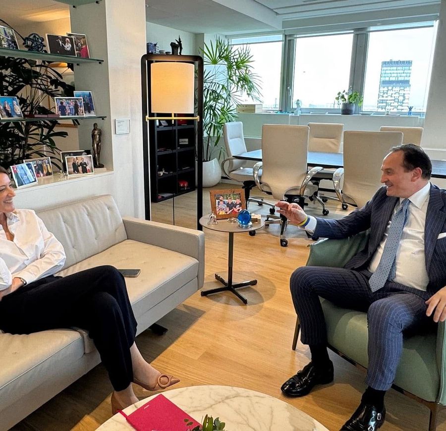 L'incontro tra Cirio e la presidente del Parlamento europeo Metsola