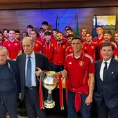 Il Potenza Calcio ricevuto da Bardi dopo la storica Coppa Italia: "Un collante per l'intera Basilicata"