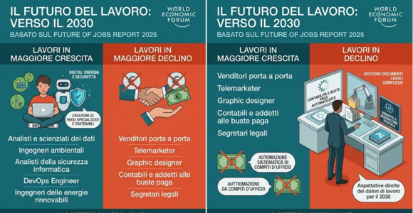 World Economic Forum: quali sono i lavori che scompariranno e i più richiesti nel futuro World Economic Forum: quali sono i lavori che scompariranno e i più richiesti nel futuro