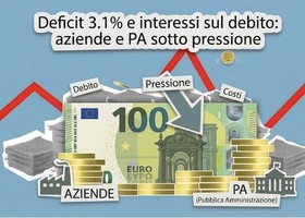 Deficit 3.1% e interessi sul debito: aziende e PA sotto pressione