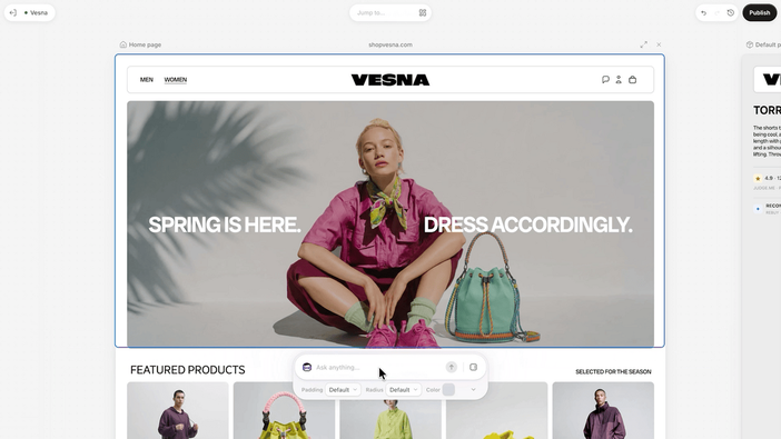 Shopify lancia Canvas: progettare lo store online diventa una conversazione con l'AI Shopify lancia Canvas: progettare lo store online diventa una conversazione con l'AI
