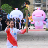 Cina, prima staffetta transfrontaliera della torcia per i Giochi Nazionali