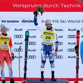 Nel SuperG della Val Gardena vince Zabystran, podio e lacrime per Franzoni