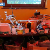 Grande laboratorio di metanfetamina in casa, arrestato studente a Novara