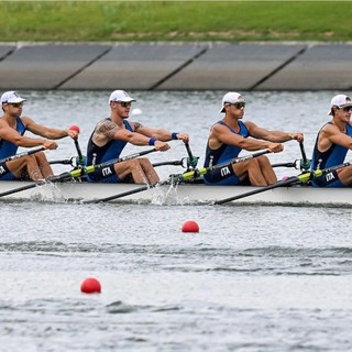 L’Italia del 4 di coppia vince i Mondiali con dedica a Mondelli
