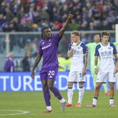 Tripletta Kean, la Fiorentina batte 3-1 il Verona