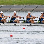 L’Italia del 4 di coppia vince i Mondiali con dedica a Mondelli