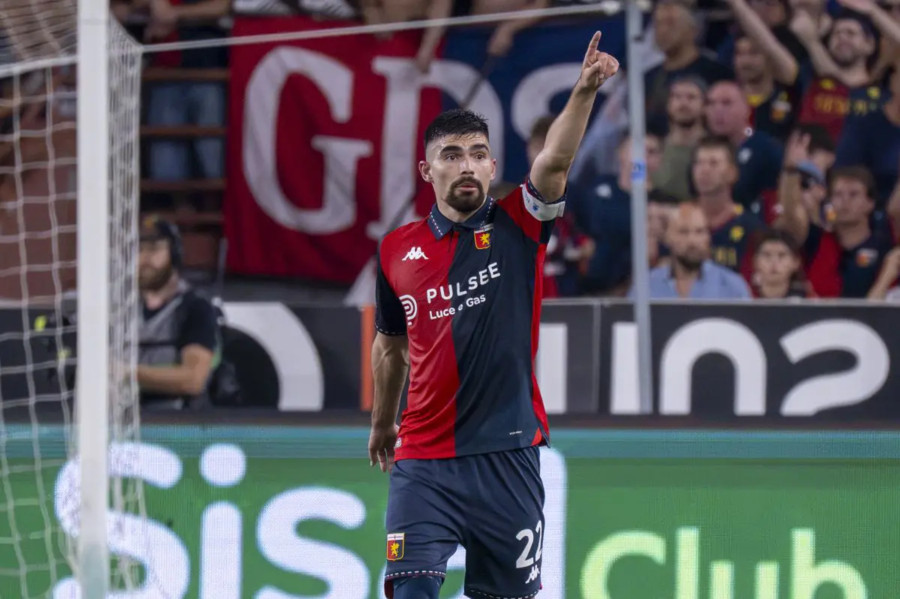 Vasquez-gol all’87°, il Genoa batte il Sudtirol e va agli ottavi di Coppa Italia