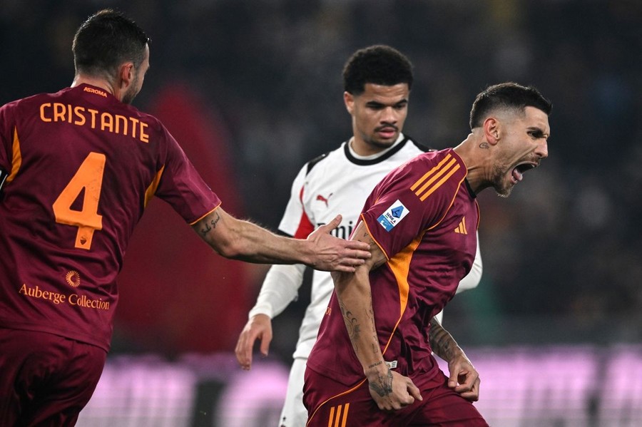 Roma-Milan 1-1, Pellegrini risponde a De Winter Roma-Milan 1-1, Pellegrini risponde a De Winter