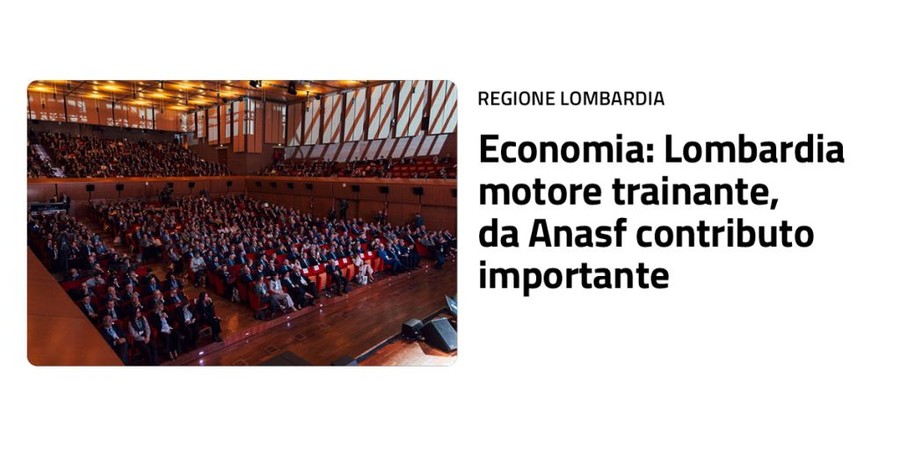 Fontana “Lombardia motore trainante dell’economia, da Anasf contributo importante”