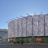 Webuild, a piazza Venezia silos cantiere Metro C diventano opere d’arte