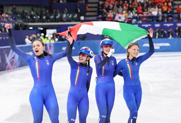 Arianna Fontana medaglia con la staffetta e record davanti a Meloni Arianna Fontana medaglia con la staffetta e record davanti a Meloni