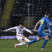 Al Castellani decide una magia di Adams, Empoli-Torino 0-1