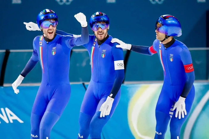 Oro Italia nell’inseguimento a squadre di Pattinaggio velocità